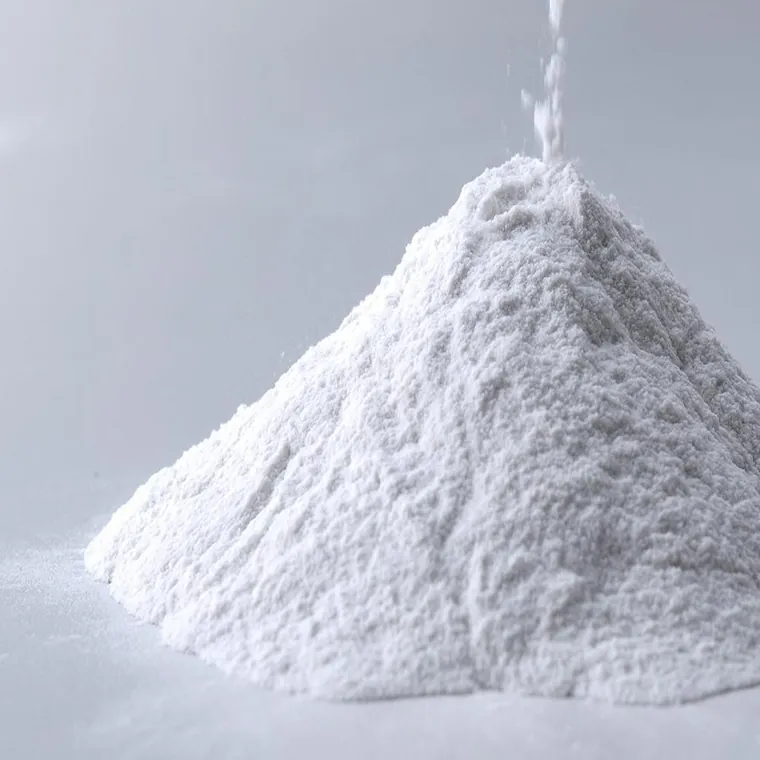 A pile of white amorphous silica powder